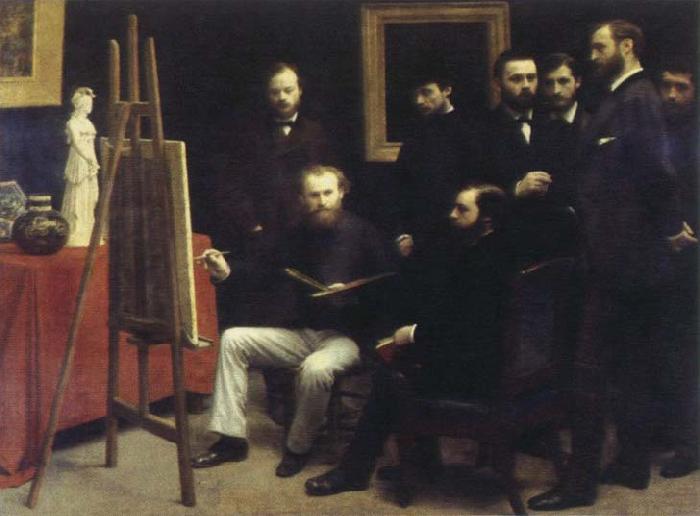 Henri Fantin-Latour studio at batignolles